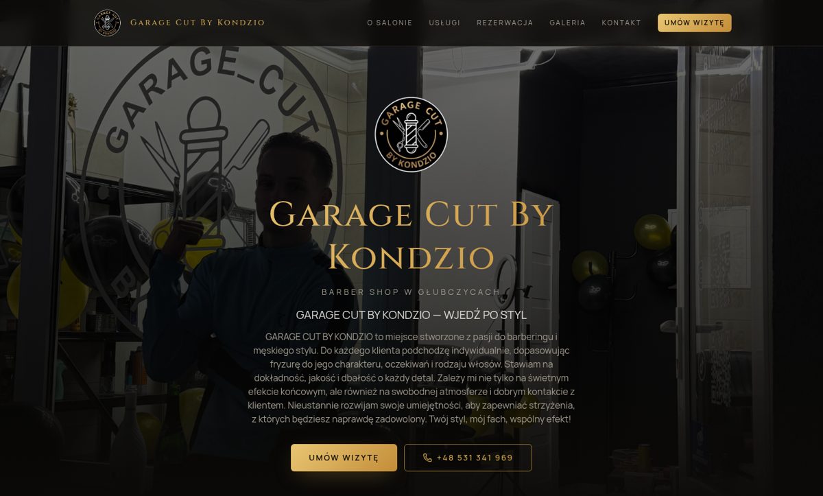 Podgląd strony Garage Cut